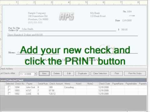 freeware check printing software